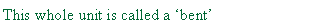 Text Box: This whole unit is called a �bent�